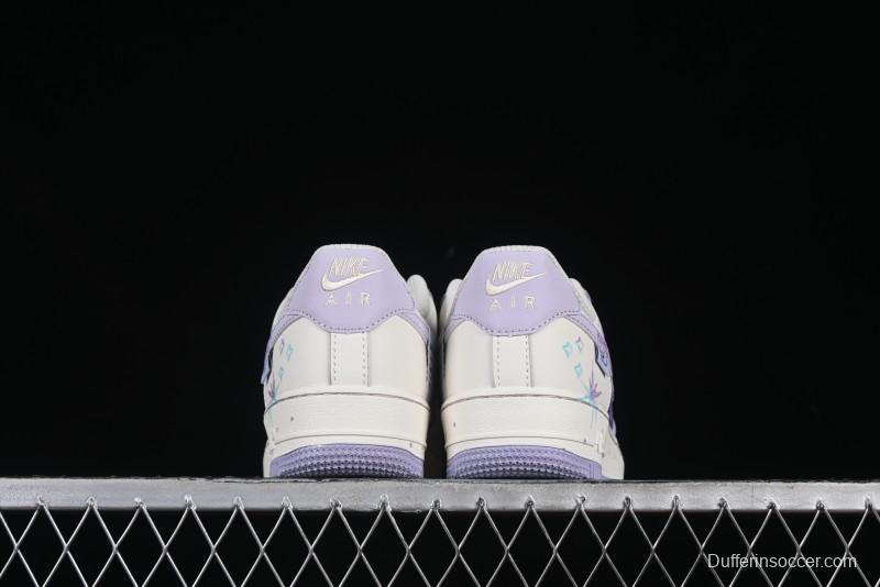 Nike Air Force 1'07 Low Casual Sneakers Purple Butterfly - FB1839-213