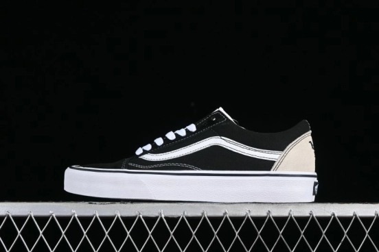 Vans Buzz Old Skool Peace Dove Classic Canvas Patchwork Low-Top Skate Shoes - VN000CR5BPB