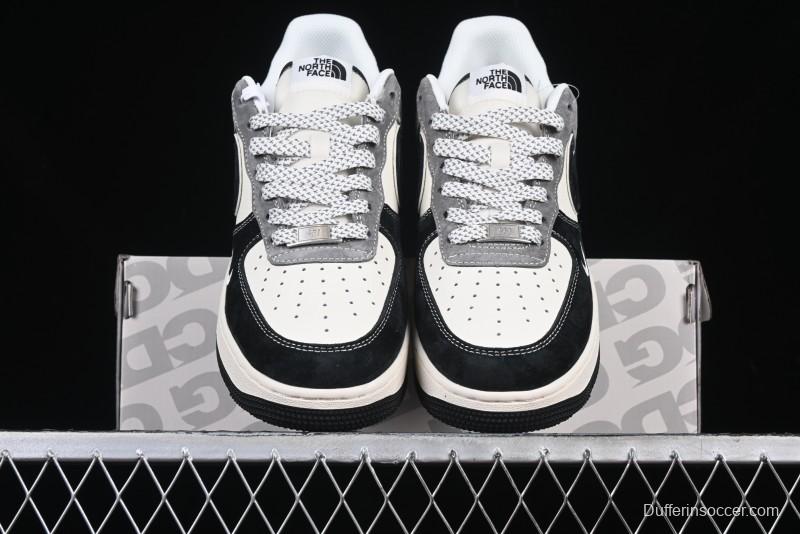 Nike Air Force 1'07 Low The North Face Collaboration Black Beige Grey Casual Sneakers - XZ6188-976