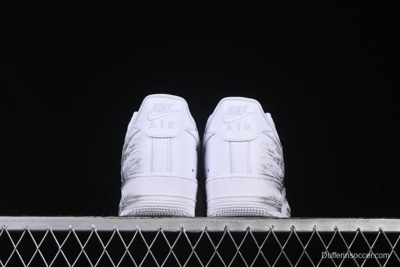 Nike Air Force 1 '07 Low Casual Sneakers with Chinese Ink Painting Design - ZH0316-062