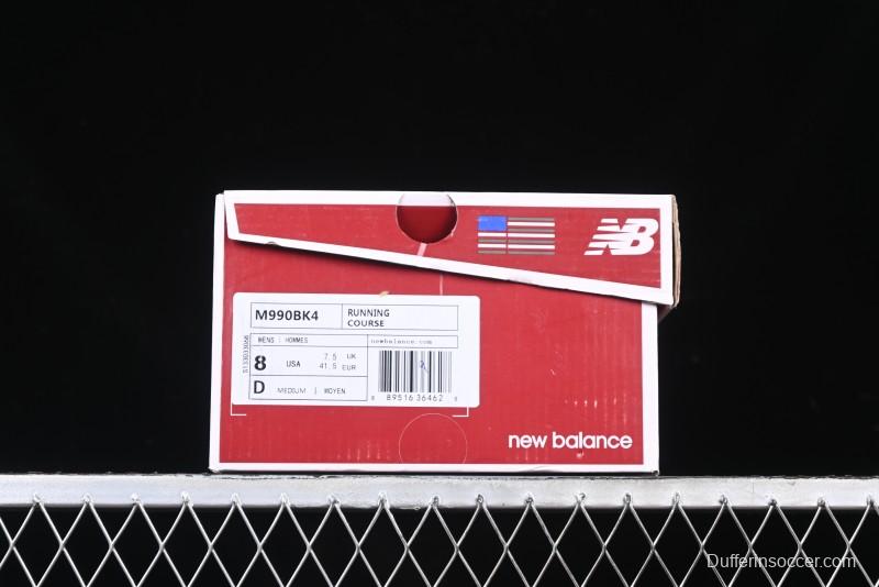 New Balance 990 Series Premium Retro Running Shoes with Carbon Fiber Midsole - M990BK4