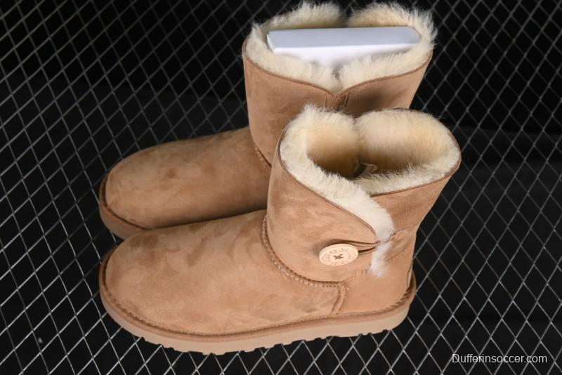 UGG Official Classic Button Sheepskin Snow Boots - 1016226 Chestnut