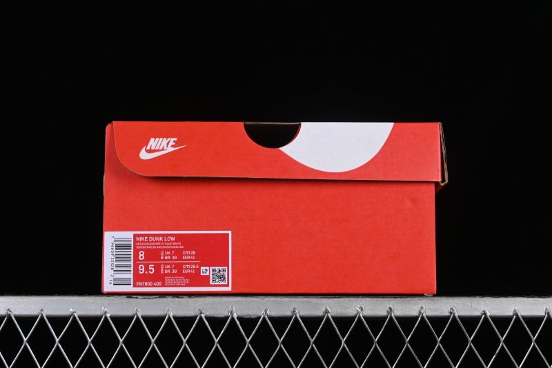 Nike Dunk Low SB Casual Skate Shoes in Obsidian/University Blue Colorway - FN7800-400