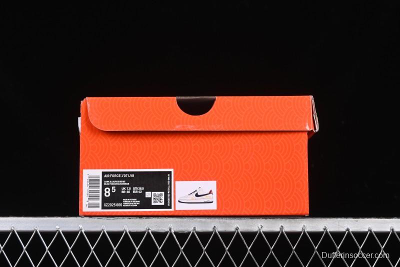 Nike Air Force 1 '07 Low Year of the Snake Limited Edition Grey Blue Red Pig Leather Low-Top Casual Sneakers - XZ2025-666