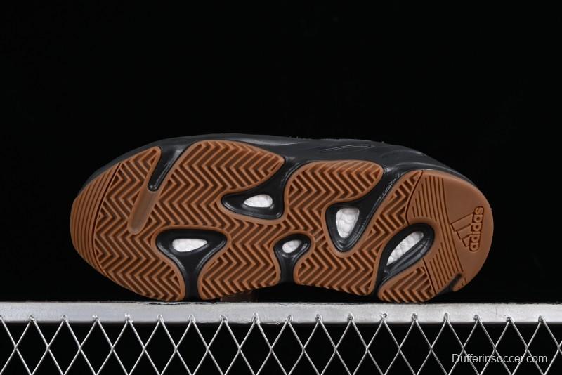 Adidas Yeezy Boost 700 V2 Utility Black Running Shoes with 3M Reflective Details - FV5304