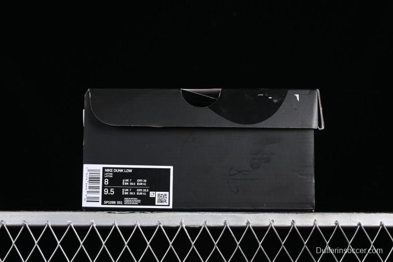 Nike Supreme SB Dunk Low Plaid Colorway Low-Top Casual Skateboarding Shoes - SP1098-051