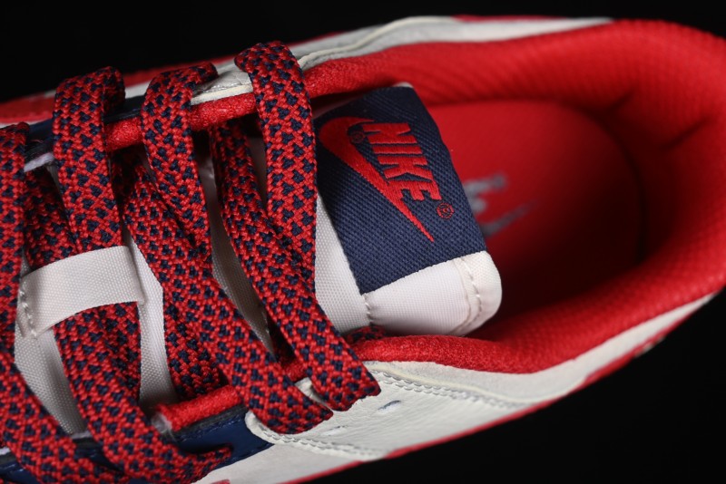 Nike SB Dunk Low Edison Chen Collaboration Blue Red Swoosh Anniversary Custom Low-Top Casual Skate Shoes - DJ2024-099