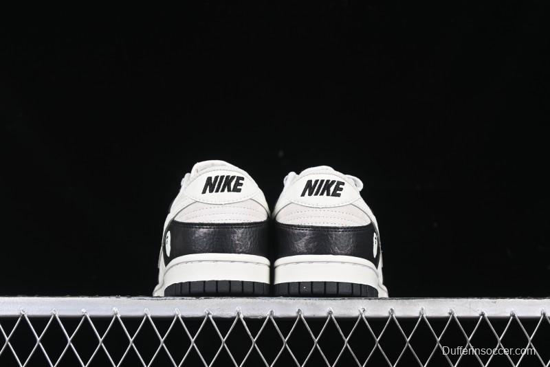 Nike SB Dunk Low BAPE Collaboration Splatter Pig Eight White Hook Anniversary High-End Custom Low-Top Casual Sneakers - DJ2024-053