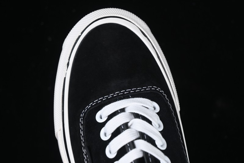 Kamiya Vulcanize Sneaker 23AW High-End Line Mihara Yasuhiro Dissolve Black White Suede Casual Low-Top Canvas Shoes - M.C3