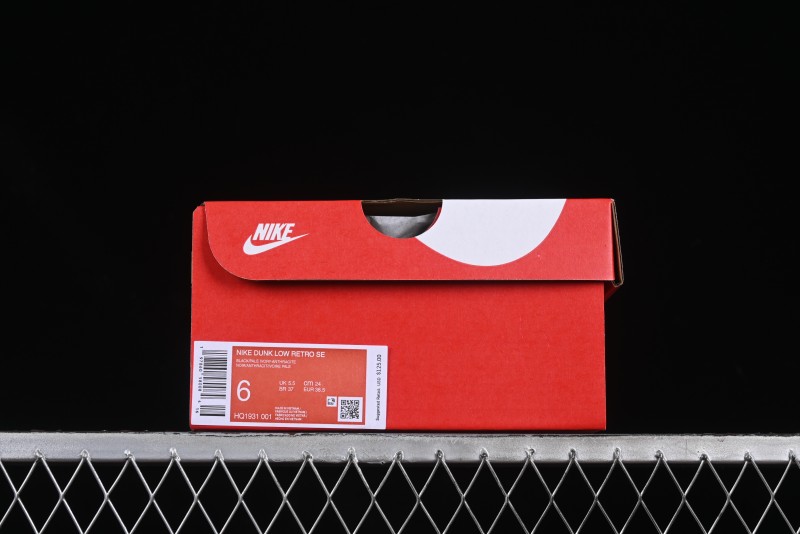 Nike Dunk Low Casual Sneakers in Black-Grey Colorway - HQ1931-001