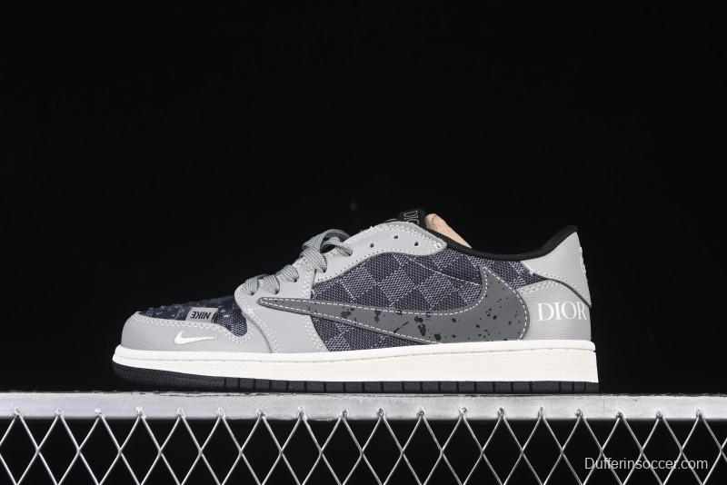 Nike Travis Scott x Fragment Design x Air Jordan 1 Low OG SP AJ1 - XS2024-003