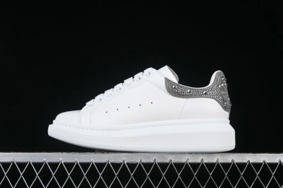 Alexander McQueen Oversized Sneakers with White Rhinestones - D.E5