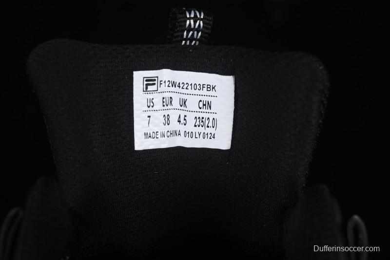 Fila Fusion Retro Mars Running Shoes with Lace-Up Design and Cushioned Sole - F12W422103FBK