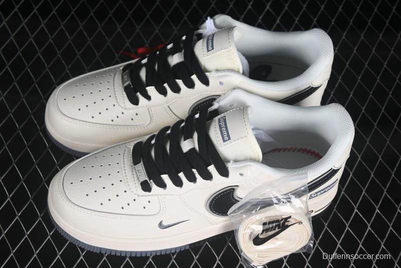 Nike Air Force 1 '07 Low Supreme Collaboration Two-Tone Beige Low-Top Casual Sneakers - XZ6188-362