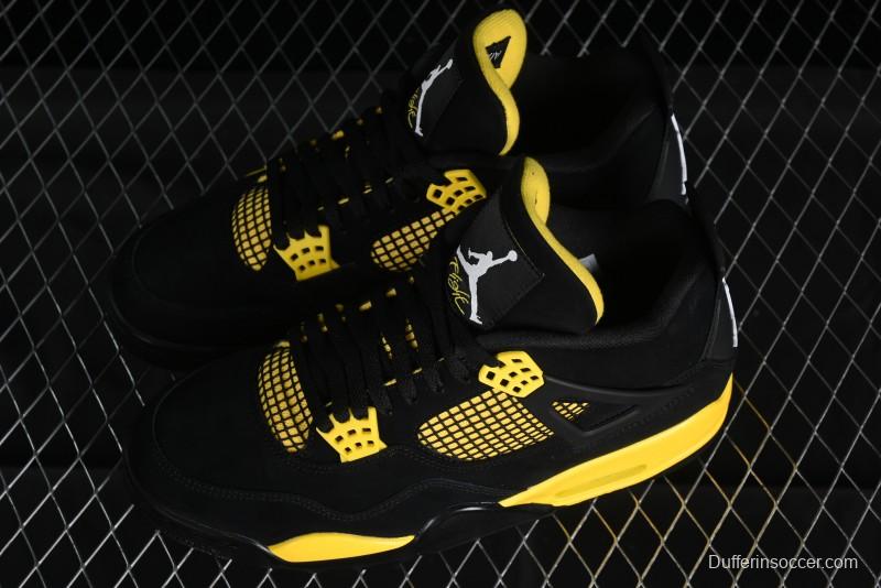 Nike Air Jordan 4 Retro Basketball Shoes Thunder - DH6927-017