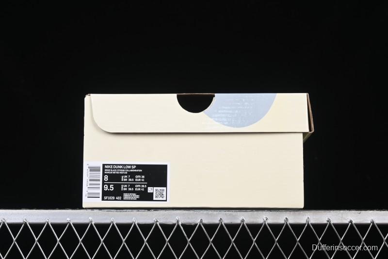 Nike SB Dunk Low Stussy Collaboration - High-End Custom Anniversary Edition Low-Top Casual Skate Shoes SF1029-402