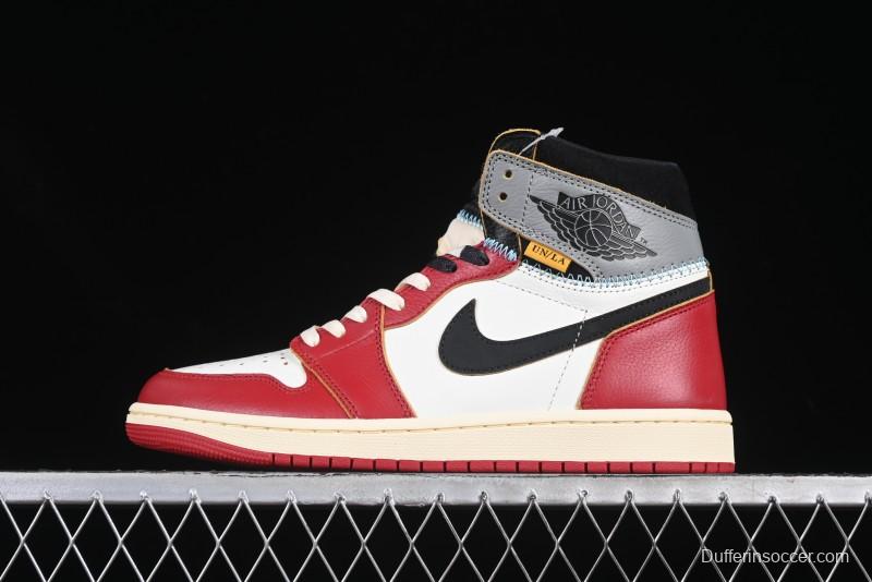 Nike Union x Air Jordan 1 Retro High Basketball Shoes Shadow Chicago - HV8563-600