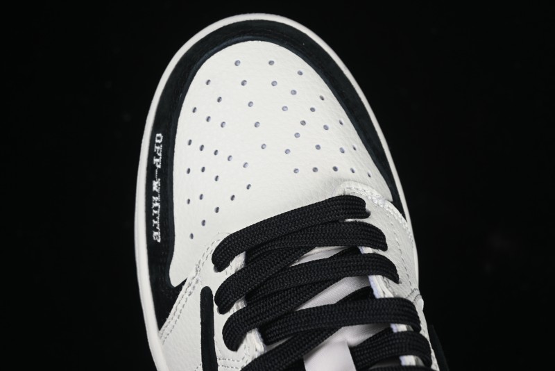 Nike Travis Scott x Fragment Design x Air Jordan 1 Low OG SP AJ1 Off-White Collaboration Casual Sneakers - DM7866-065