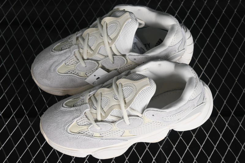 Adidas Yeezy 500 Bone White Casual Running Shoes - FV3573