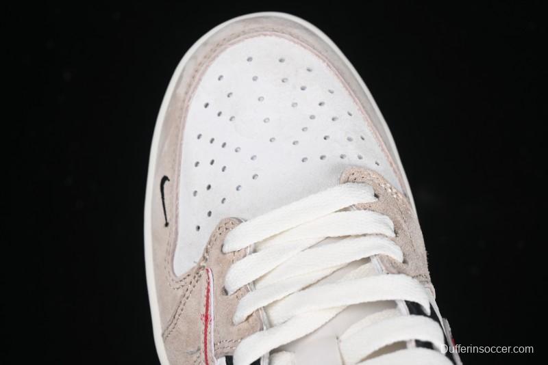 Nike Travis Scott x Fragment Design x Air Jordan 1 Low OG SP AJ1 Low Top Casual Sneakers - DM7866-049