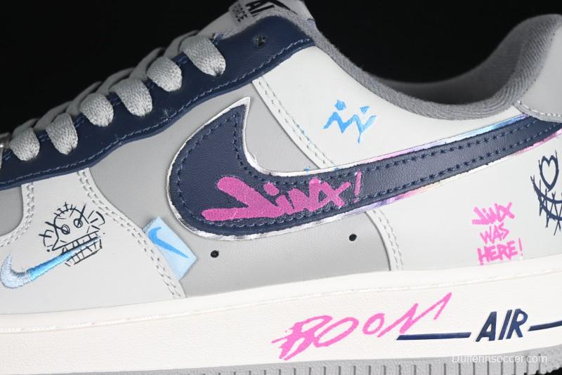 Nike Air Force 1 '07 Low "Jinkesi" League of Legends Series Jinx Custom Low-Top Casual Sneakers for Autumn Winter - XL2321-222