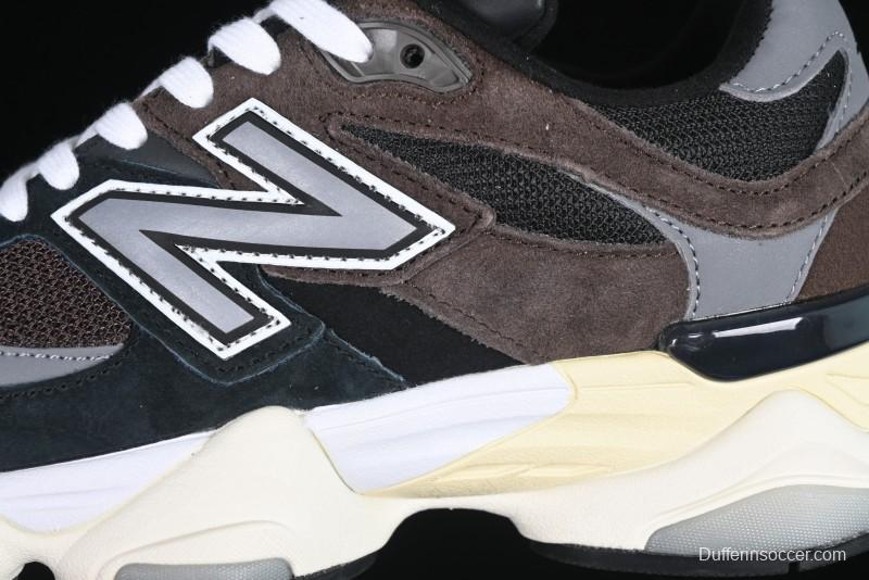 New Balance 9060 Retro Casual Running Shoes with ABZORB Cushioning Technology - U9060BRN