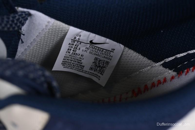 Nike Air Force 1 '07 Low Stussy Collaboration Light Blue White Transparent Swoosh Low-Top Casual Sneakers - DM6688-055