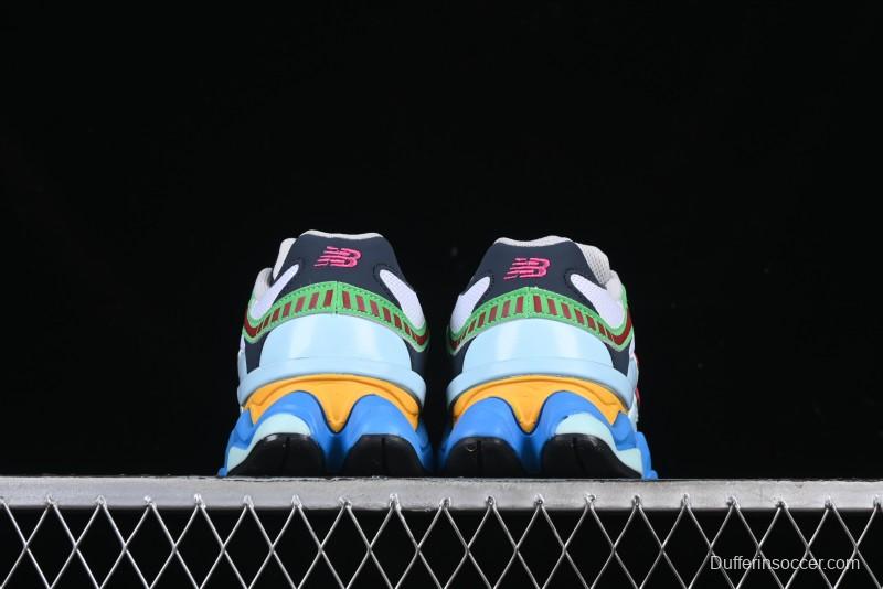 New Balance 9060 Retro Casual Running Sneakers with ABZORB Cushioning Technology - U9060NBN