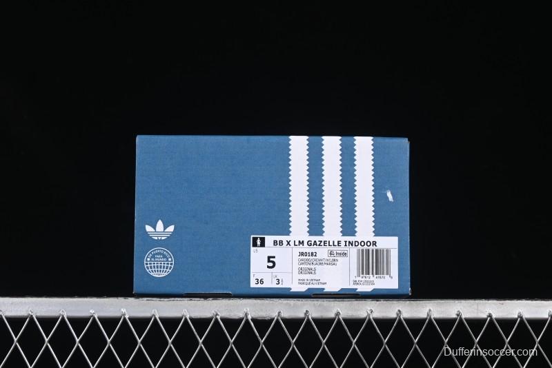 Adidas Gazelle Indoor JR0182 Bad Bunny x Lionel Messi Retro Low-Top Sneakers - JR0182