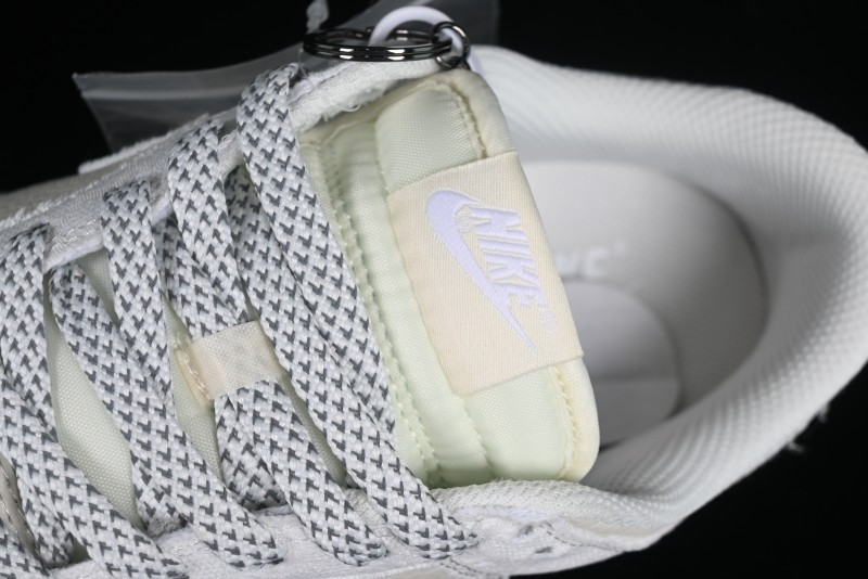 Nike SB Dunk Low Gucci Collaboration - Silver White Pattern Anniversary High-End Custom Low-Top Casual Sneakers BB9676-312