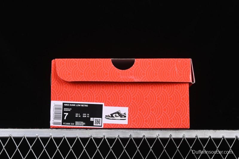 Nike SB Dunk Low The North Face Year of the Snake Black White Black Swoosh Anniversary Custom Low-Top Casual Sneakers - FC1688-210