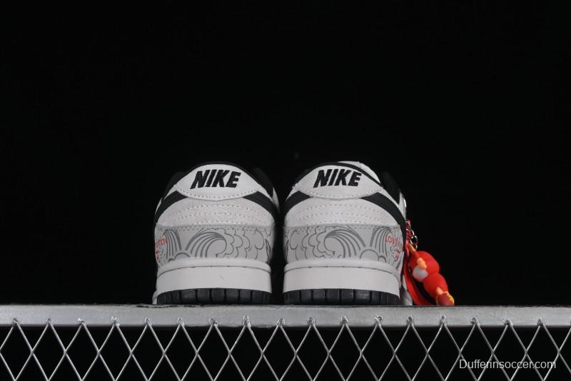 Nike SB Dunk Low Chinese New Year Limited Edition - Gray Dragon Anniversary High-End Custom Low-Top Casual Skate Shoes - XP3802-330