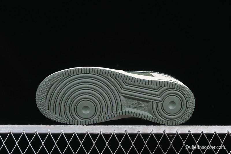 Nike Air Force 1 '07 Low The North Face Collaboration Beige Green Mini Swoosh Casual Sneakers - KK1988-043