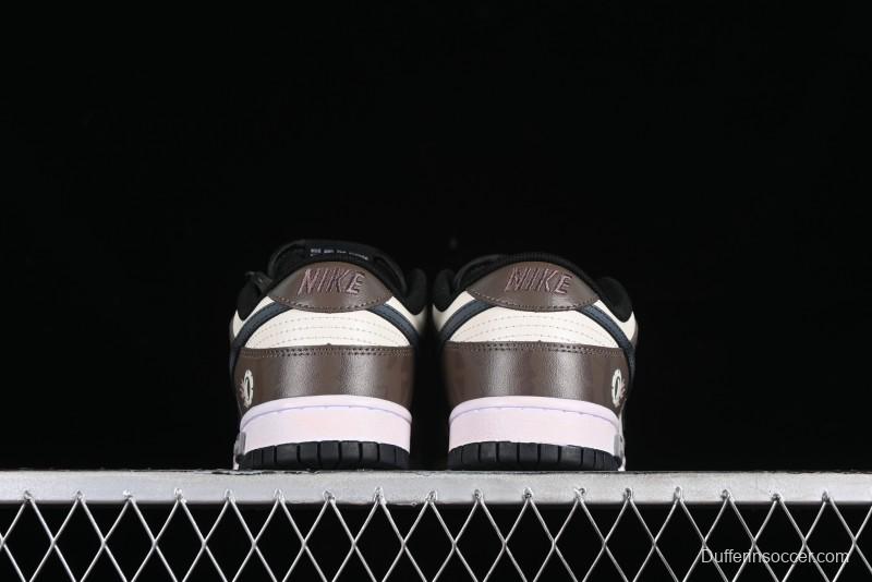 Nike Dunk Low Panda Prank Street Racing Electro Rust Distressed SB Strap Low-Top Casual Sneakers - DD1391-100