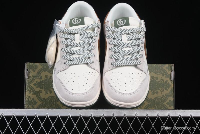 Nike SB Dunk Low Gucci Collaboration Anniversary High-End Custom Low-Top Casual Sneakers - DM6868-026