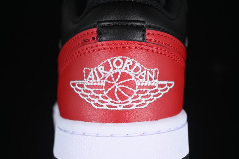 Nike Air Jordan 1 Low AJ1 Red Black Low Top Casual Sneakers - 553558-067