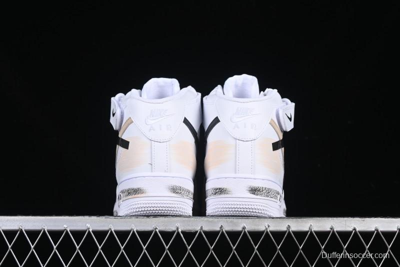 Nike Air Force 1 '07 Mid Broken Hook Spray Paint Anime Theme Casual Sneakers - ZH0316-058