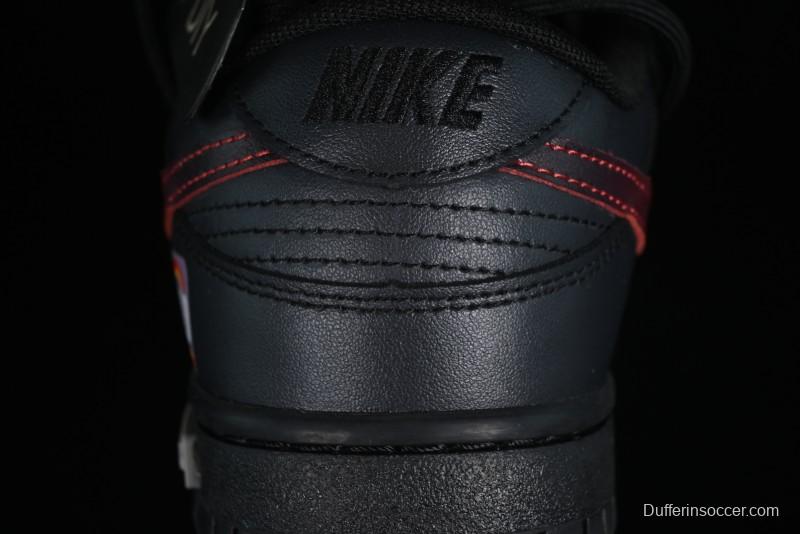 Nike Dunk Low Panda Prank Universe Exploration - Boundless Abyss Cool Black SB Strap Low Top Casual Skate Shoes - DV0831-002