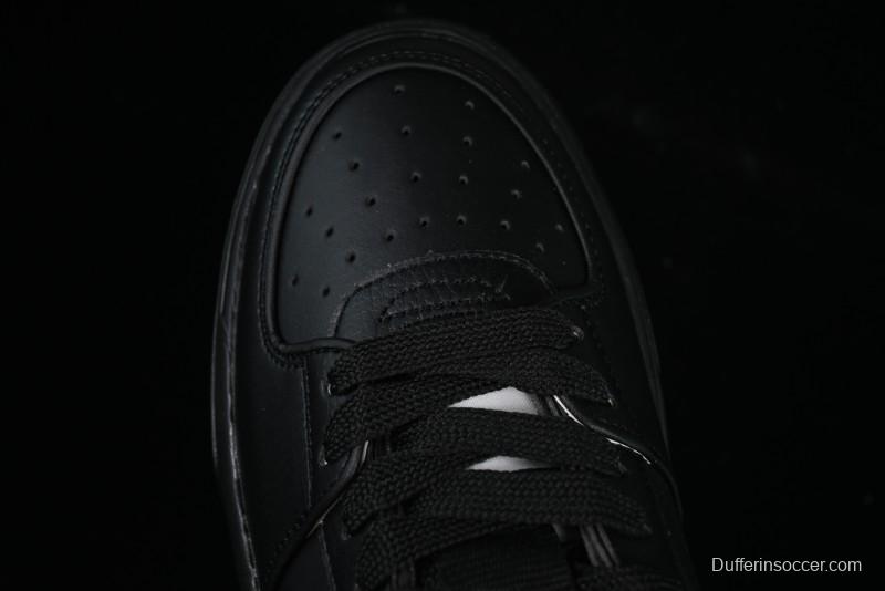 NY Yankees Black Leather Sneakers – Bold Orange Logo Edition