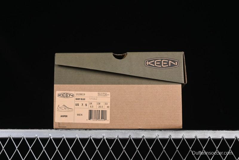 KEEN Jasper Lightweight Outdoor Adventure Shoes – Mint Green & Navy