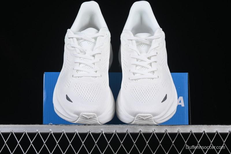 HOKA ONE ONE Bondi 9 Knit Lightweight Casual Running Shoes - 1162012 WWH