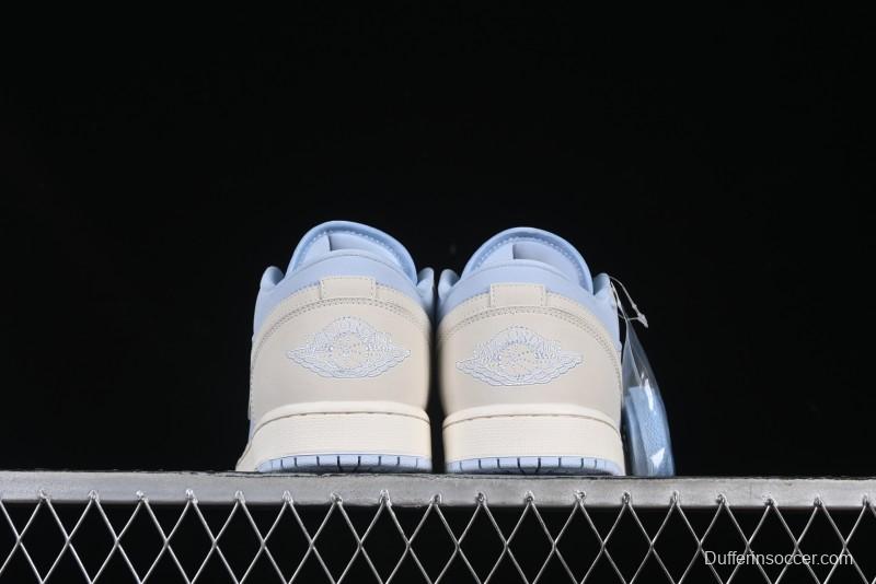 Nike Air Jordan 1 Low "Hydrogen Blue" Casual Sneakers with Retro Design - IB4003-407