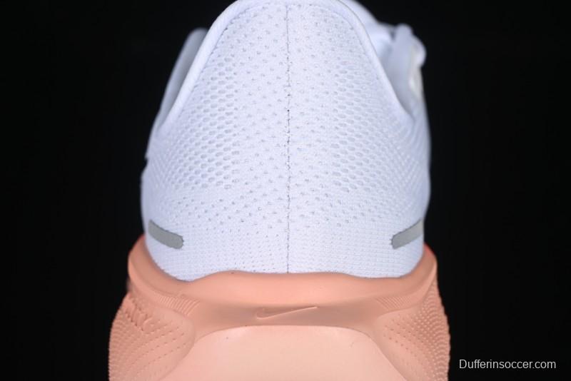 Nike Air Zoom Running Shoes - White/Coral Gradient