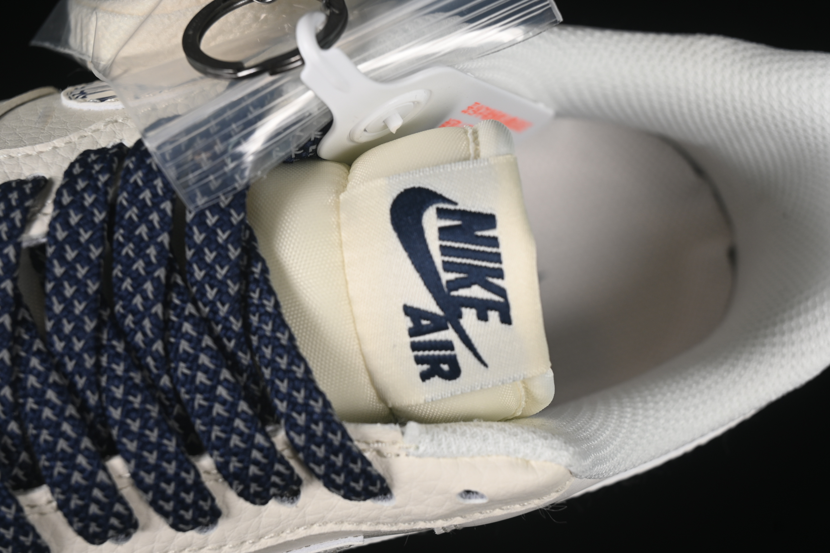 Nike Air Force 1'07 Low Collaboration Sneakers in Dark Blue with Mini Swoosh Logo - HH7518-047