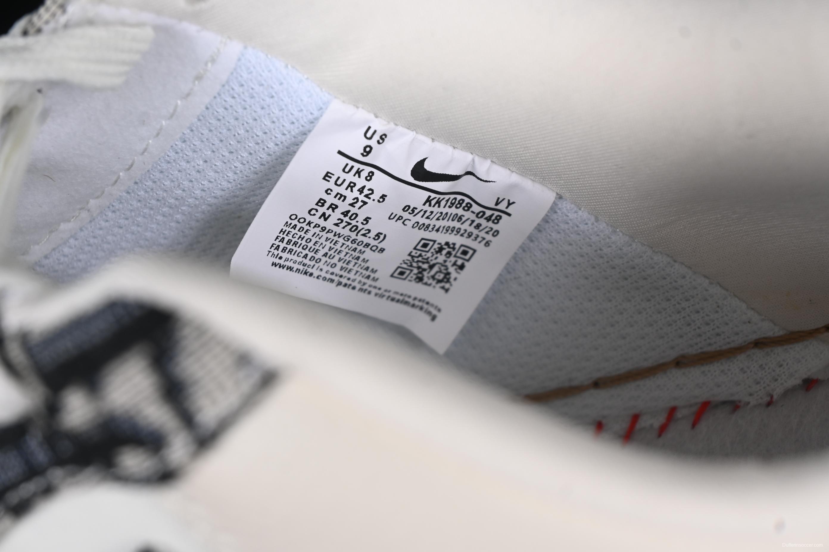 Nike Air Force 1 '07 Low Dior Collaboration Beige Black Grey Stitch Casual Sneakers - KK1988-048