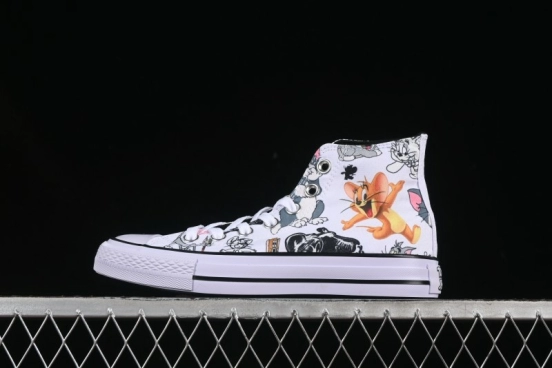 Converse All Star High Top Casual Sneakers with Tom and Jerry Theme - A15112C