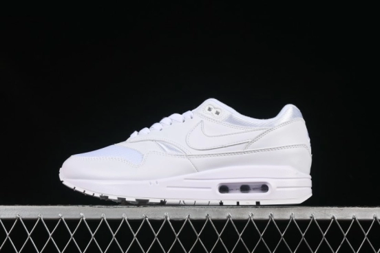 Nike Air Max 1 Retro Running Shoes with Half-Sole Air Cushion - 454746-107