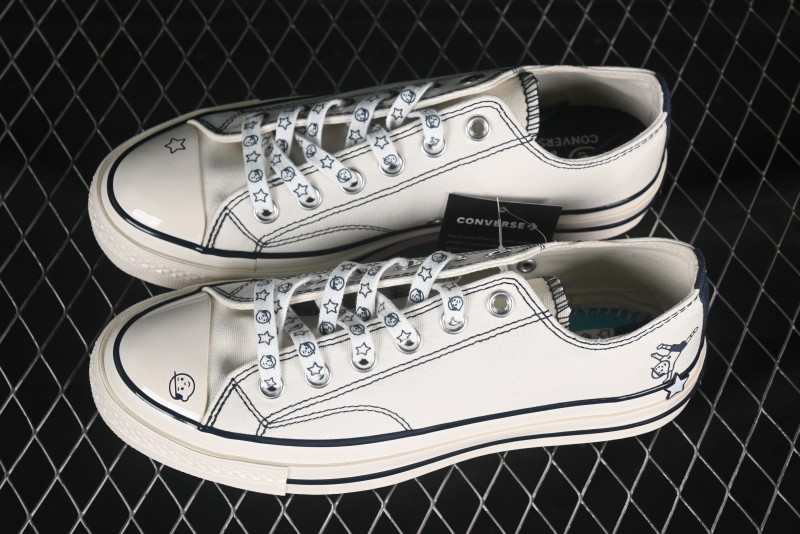 Converse Noritake x Chuck Taylor All Star 1970s Low Top Canvas Sneakers with Hand-Drawn Elements - A15788C