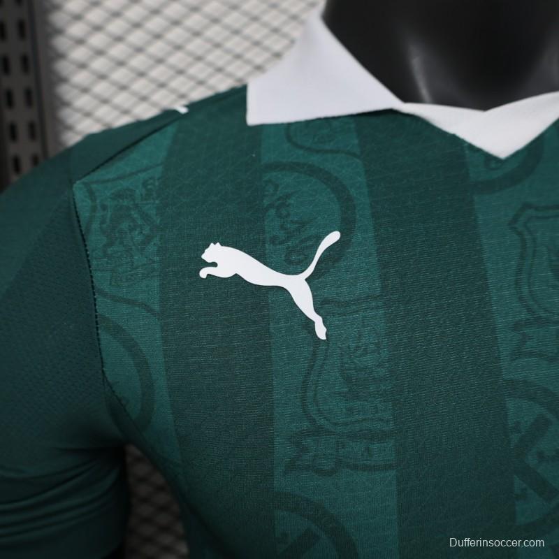 Player Version 25/26 Plymouth Home Jersey Argyle Green with Puma Logo Design