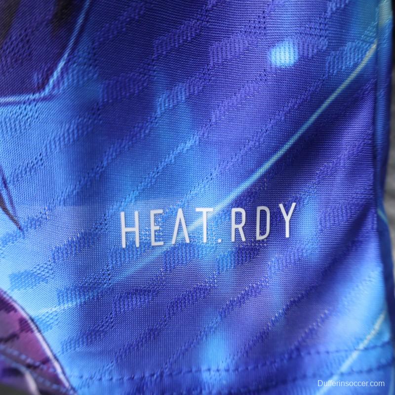 Player Version 2025 Japan Blue with Anime Character Design Jersey